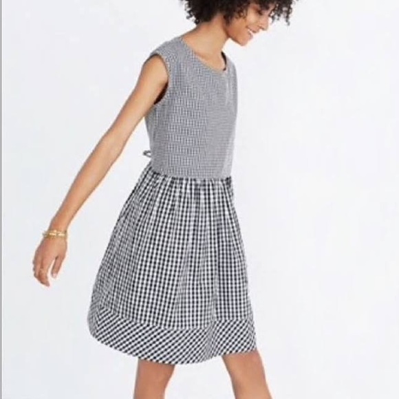 Madewell Dresses & Skirts - NWT Madewell Gingham Tie Waist Dress